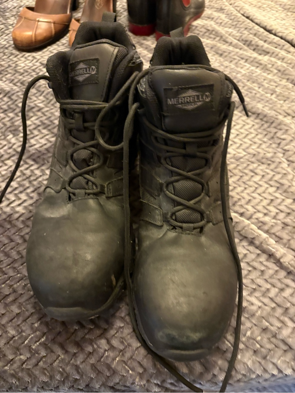 Merrell Men's Black Tactical Work Boots